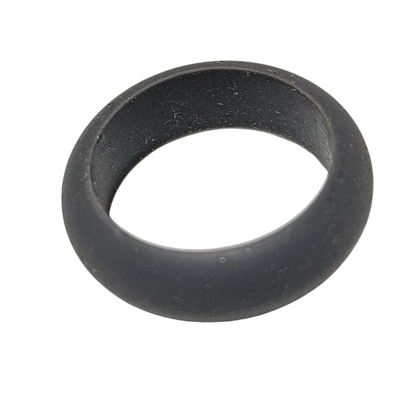 Gray Silicone Ring Mens Size 11 Durable Lightweight Wedding Band - Picture 1 of 3